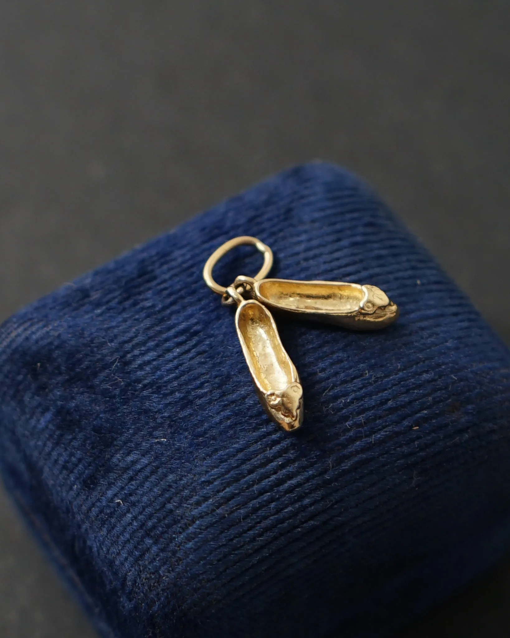 14k Gold Toe Shoes Charm