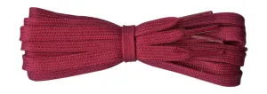 8 mm Flat Burgundy Cotton Trainer Shoelaces