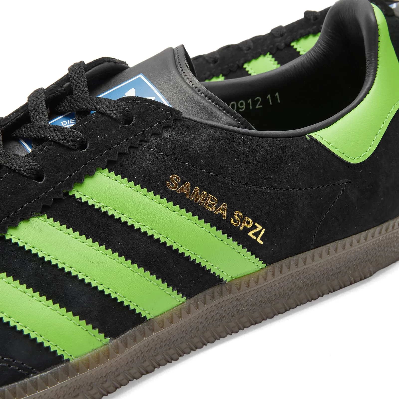 Adidas Spzl Samba Deco Sneakers, Core Black, Lucid Lime & Gum, Core Black, Core Black Lucid Lime & Gum  Lucid Lime & Gum