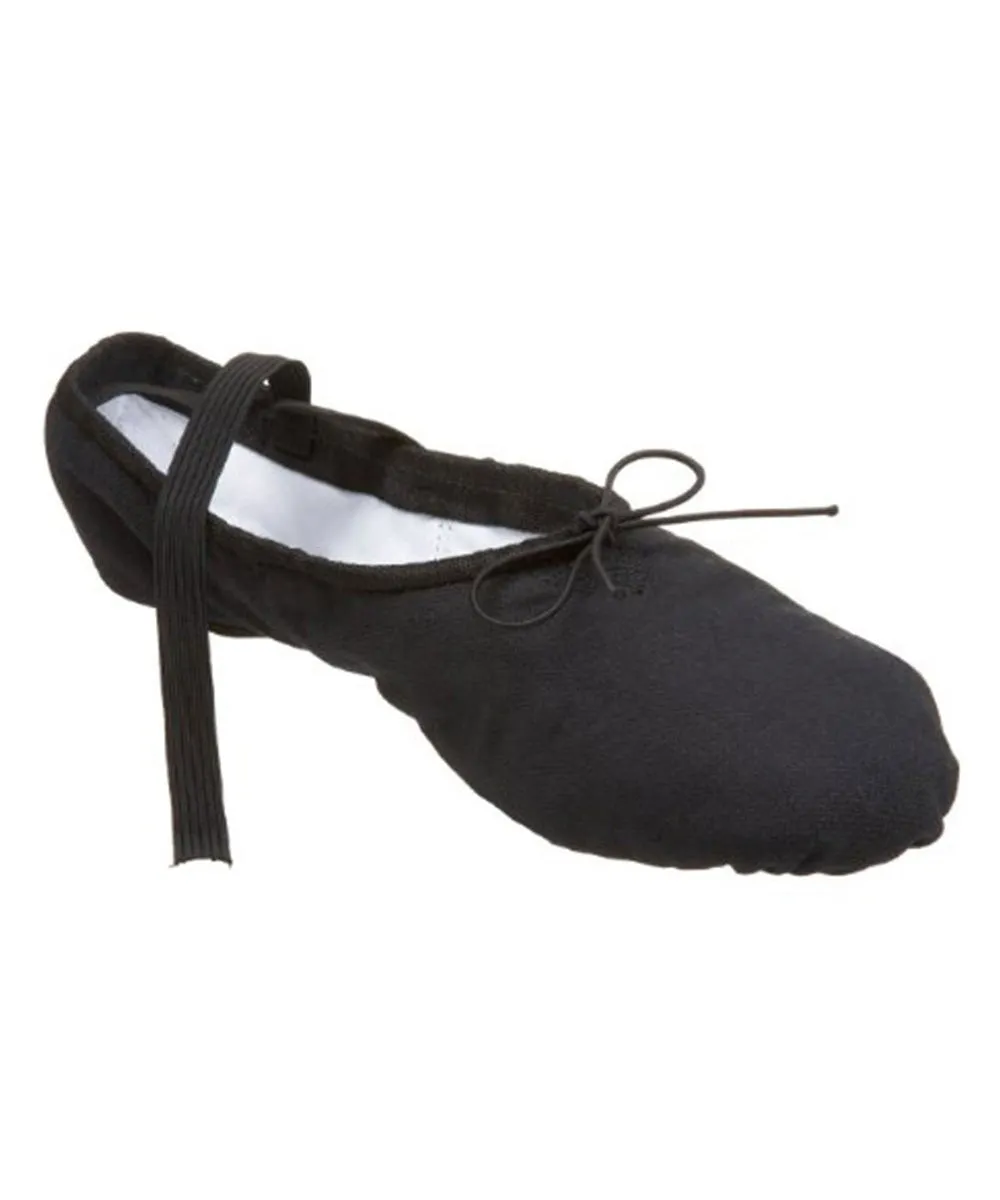 Ballet Canvas Split Sole Shoes Black - (BCSSB)