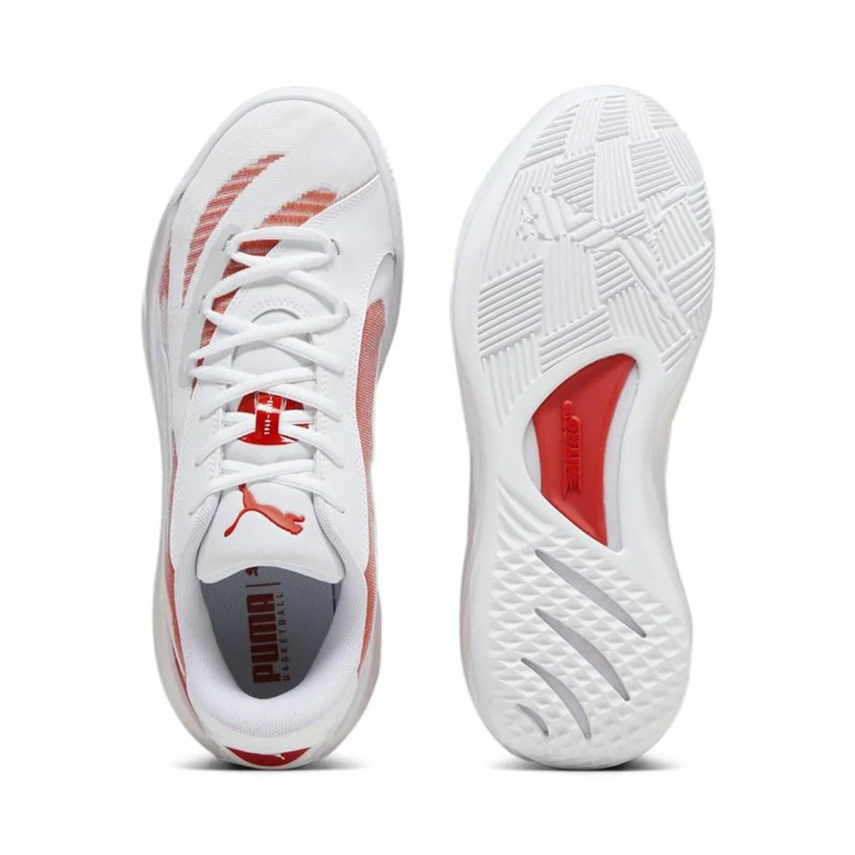 Basketball Shoes for Adults Puma All-Pro Nitroam White