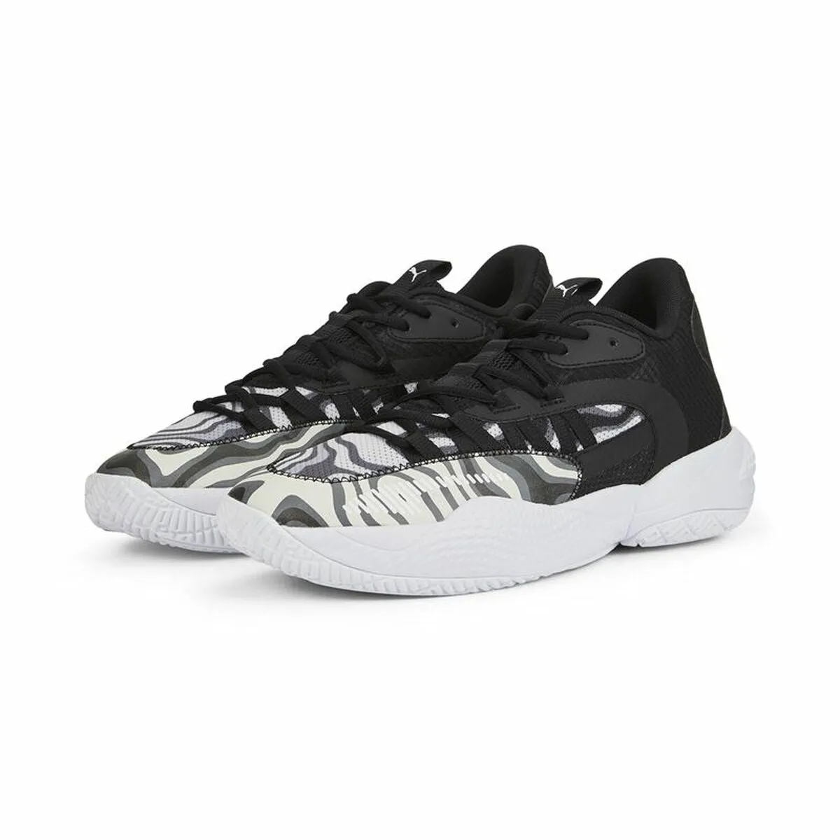 Basketball Shoes for Adults Puma Court Rider 2.0 Black Men