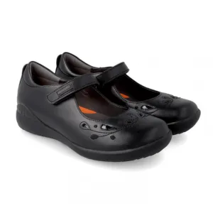 Biomecanics Girls School Shoe 221280-A Black Leather