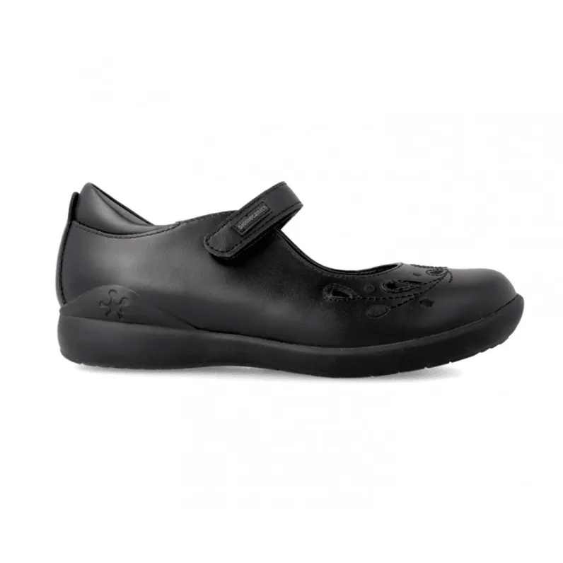 Biomecanics Girls School Shoe 221280-A Black Leather