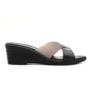 Black Formal Wedge Slipper PU0016