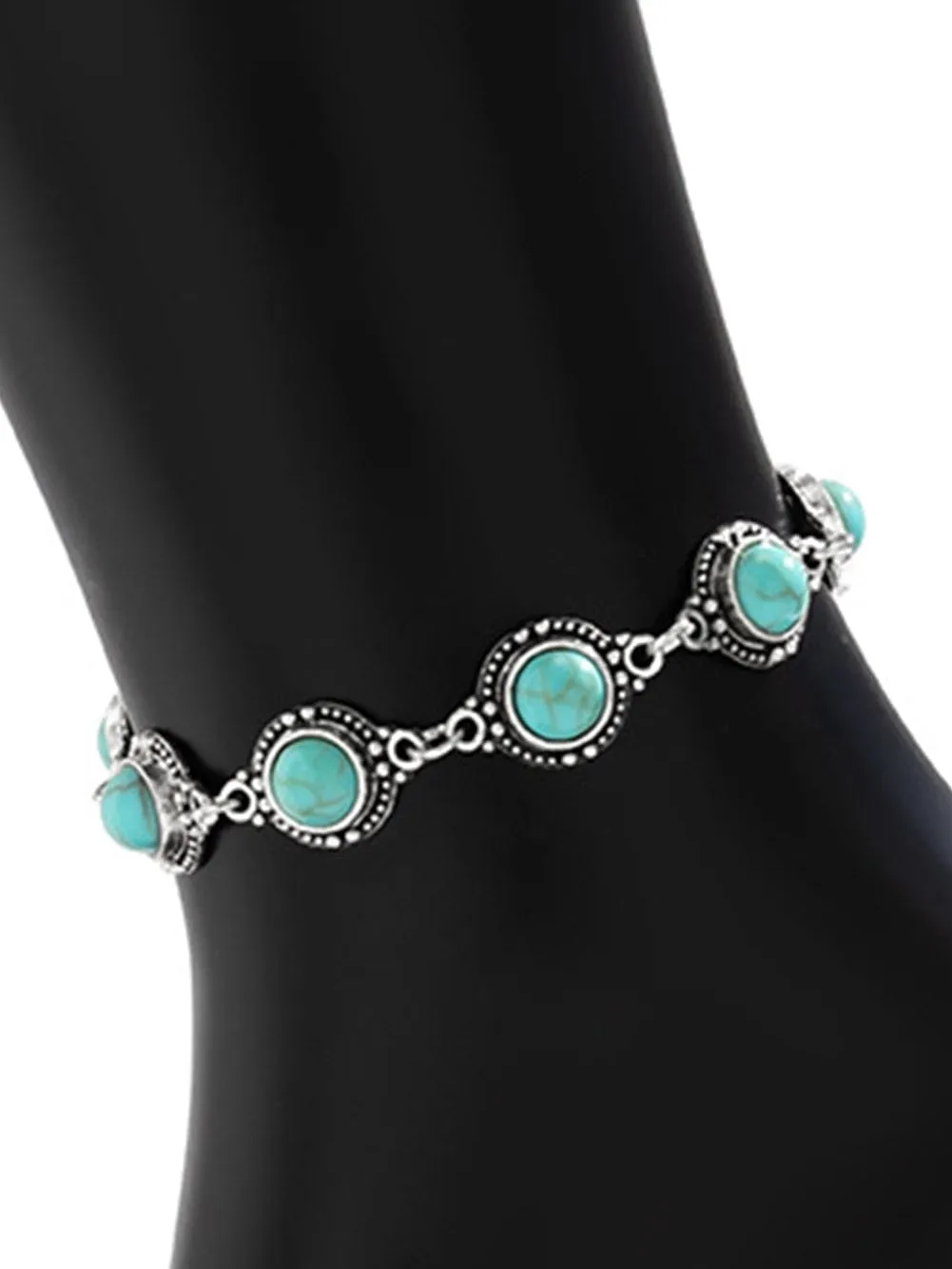 Bohemian Mint Opal Adjustable Anklet