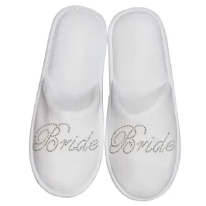 Bride Sequin Close Toed Slipper