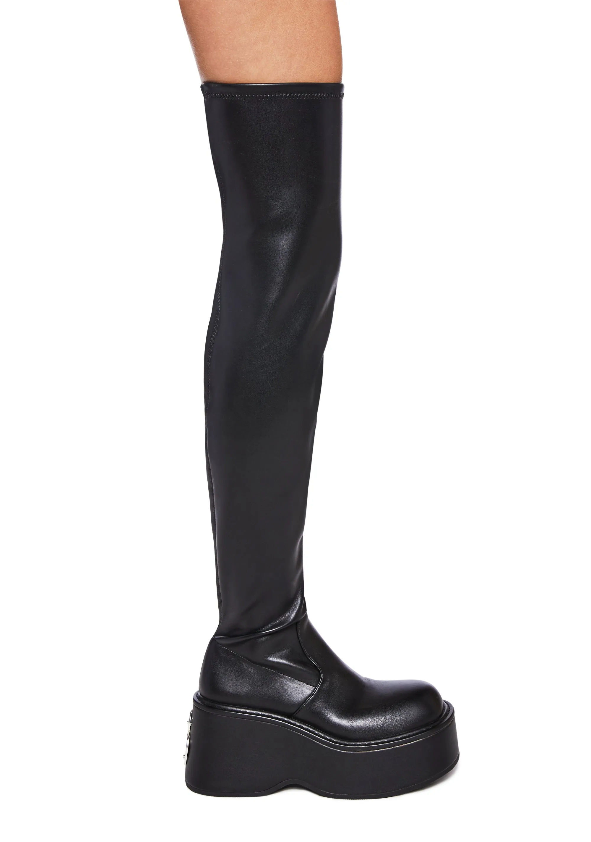 Brilliance Chic Stretch Platform Boots