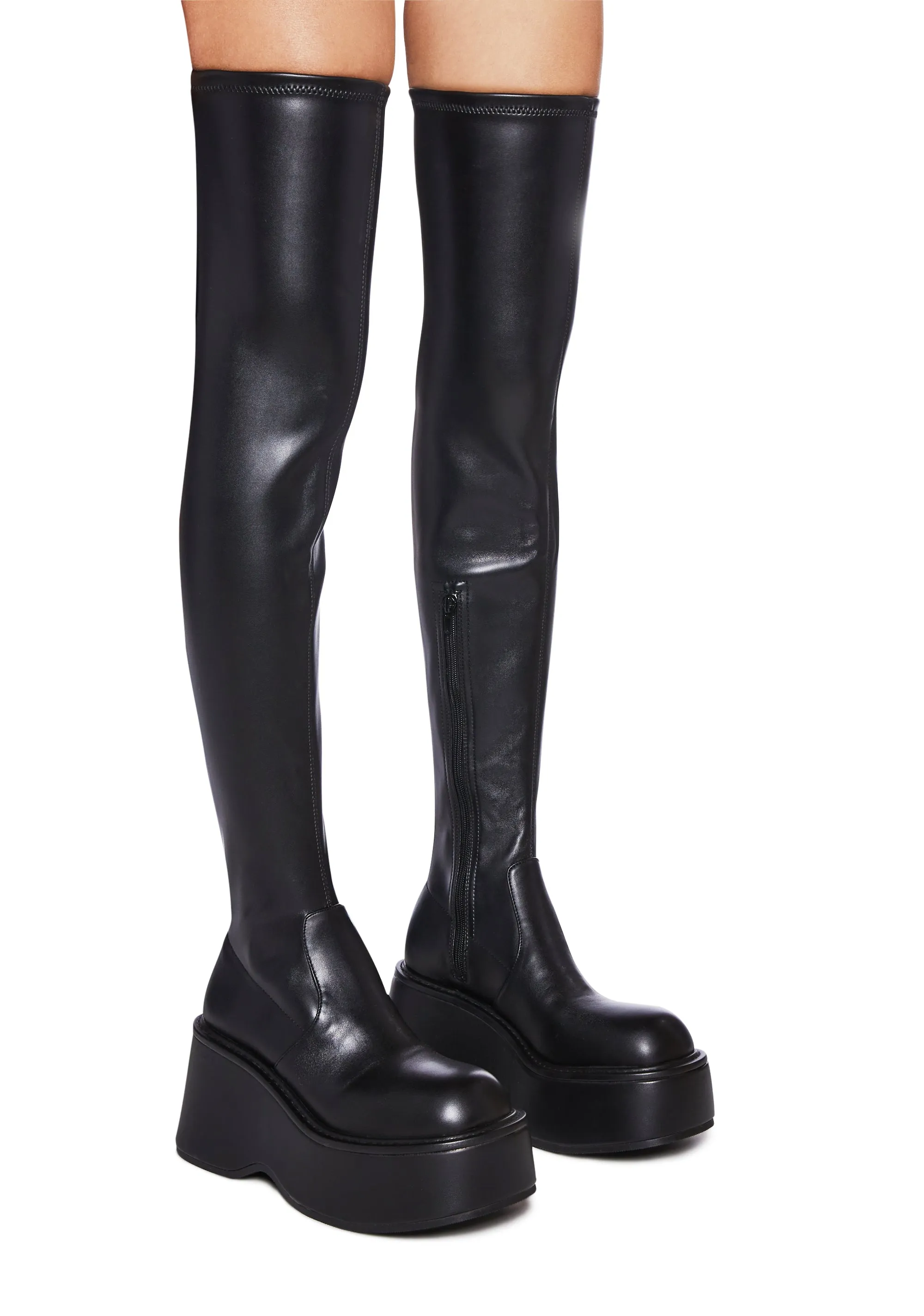 Brilliance Chic Stretch Platform Boots