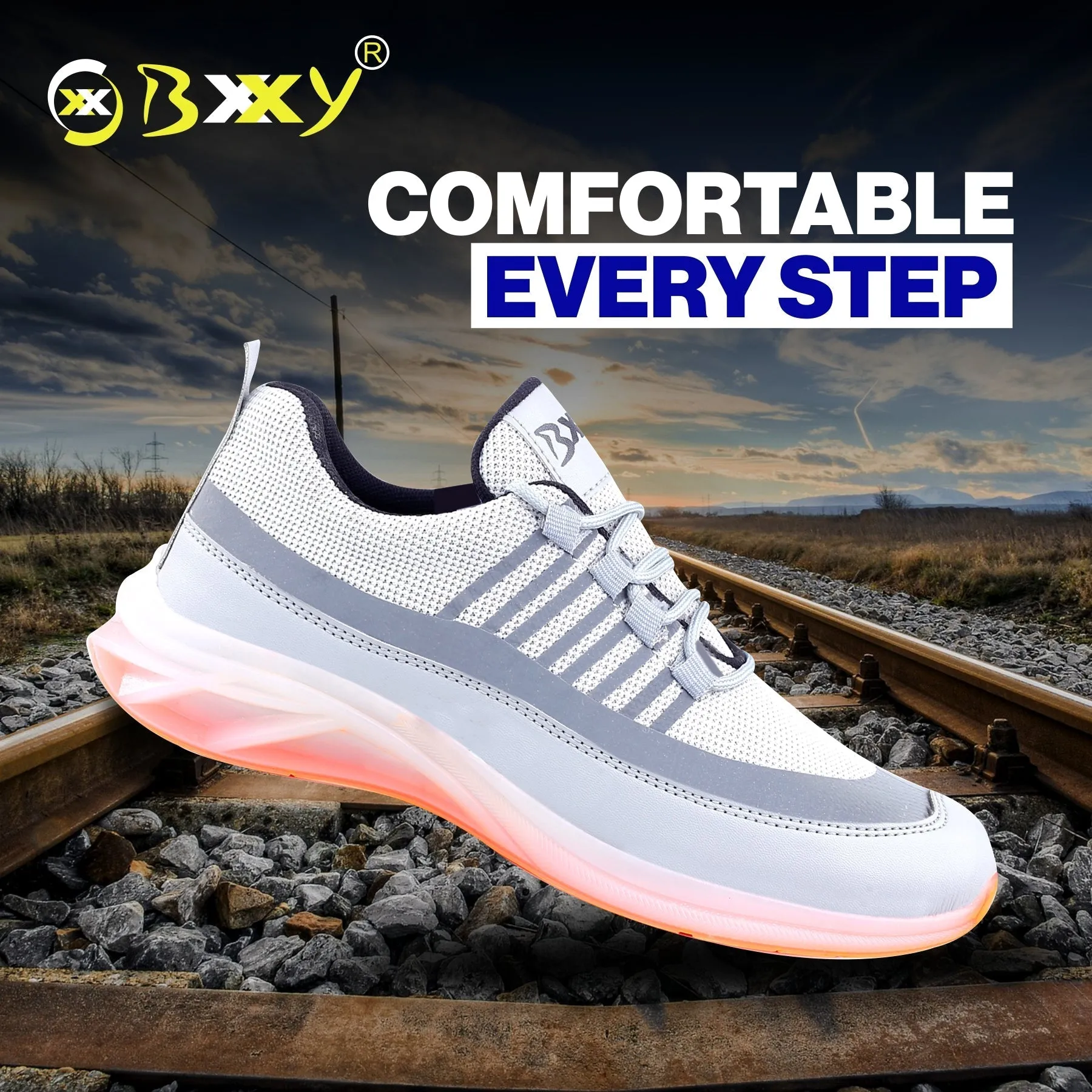 Bxxy's New Lace-up Sports Running Shoes for Men