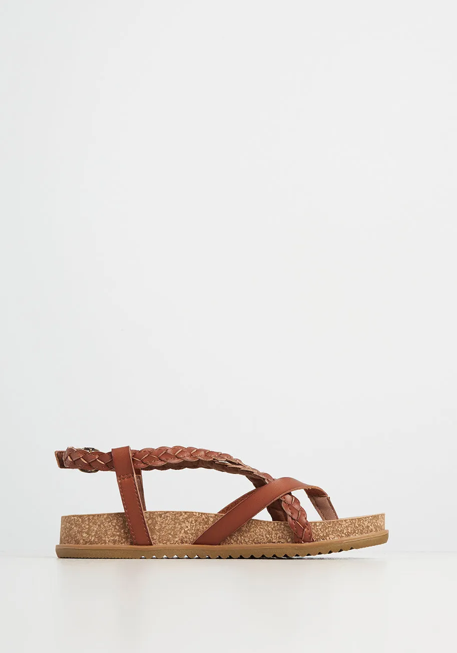 Casually Crossed Sandal