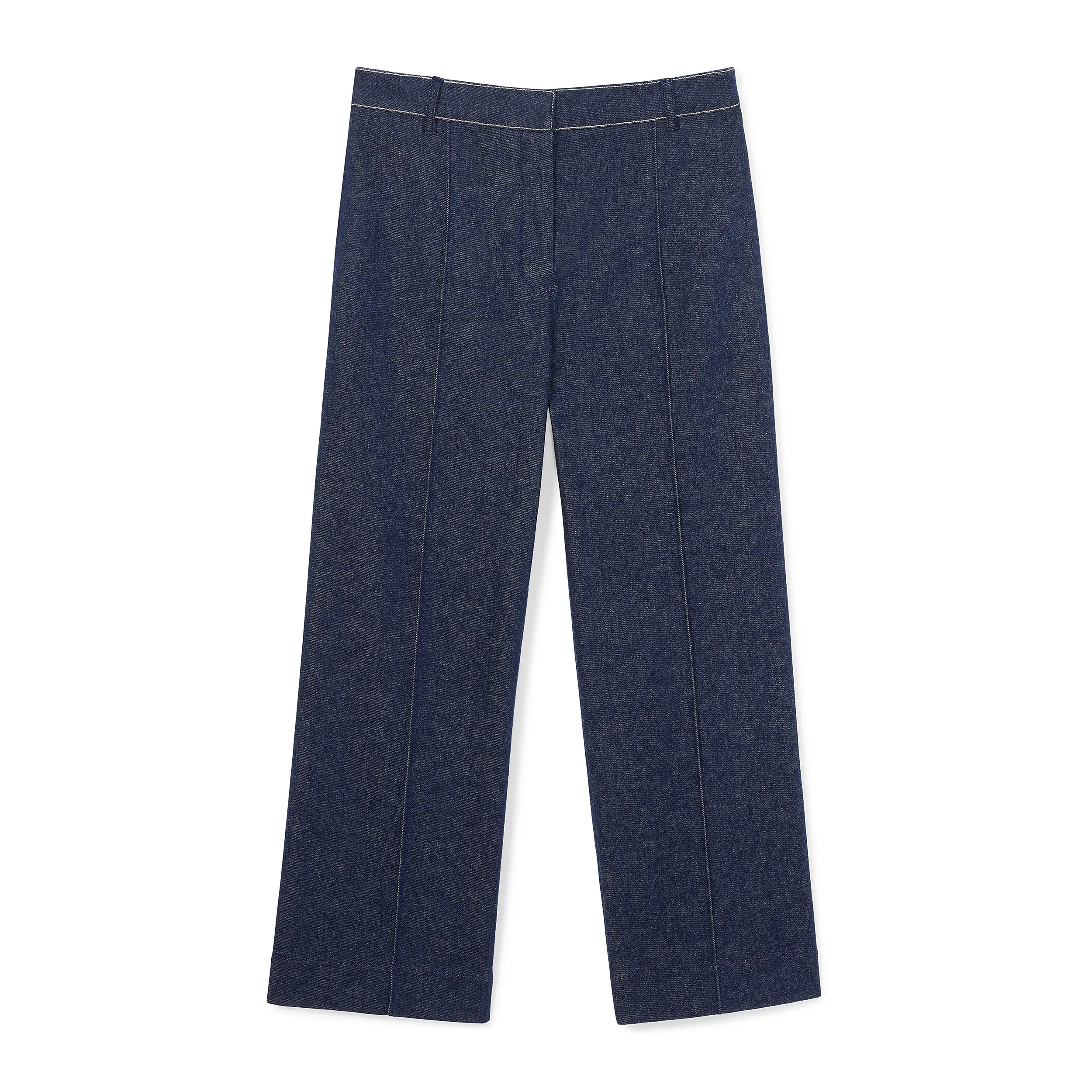 Christy Pant - Stretch Denim Suiting :: Dark Wash