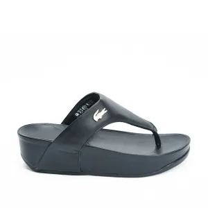 Comfortable Black Wedge Slippers | 719R-C