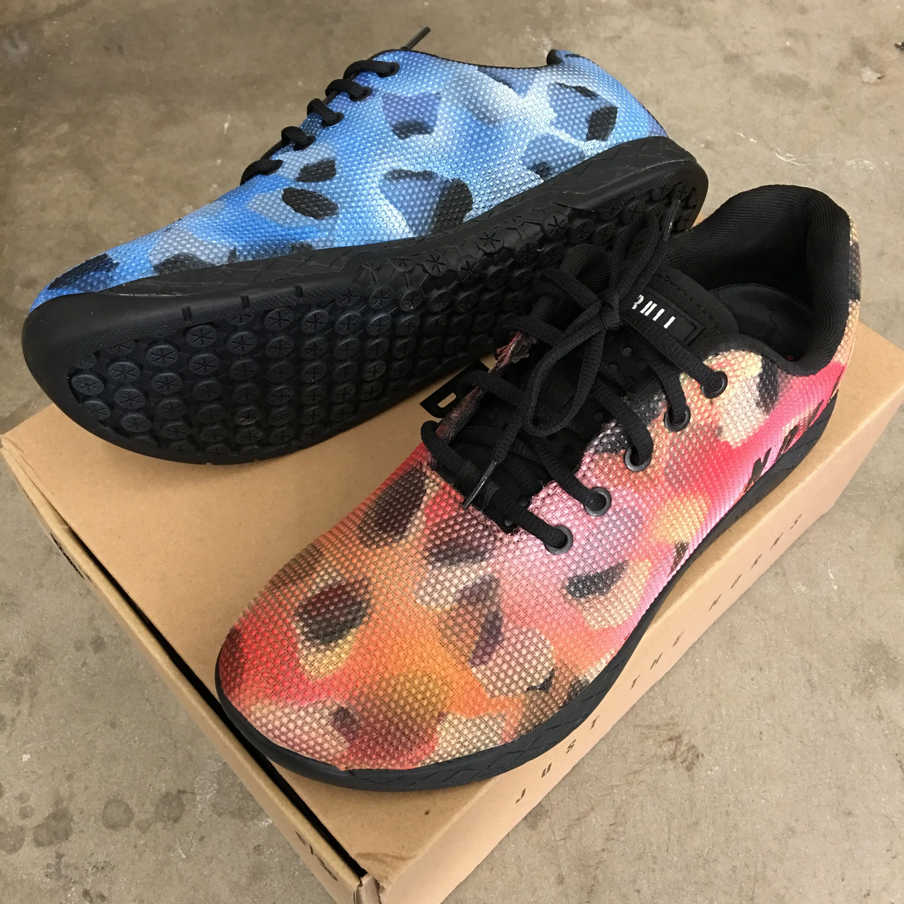 Custom Painted NOBULL Trainers - Fire & Ice