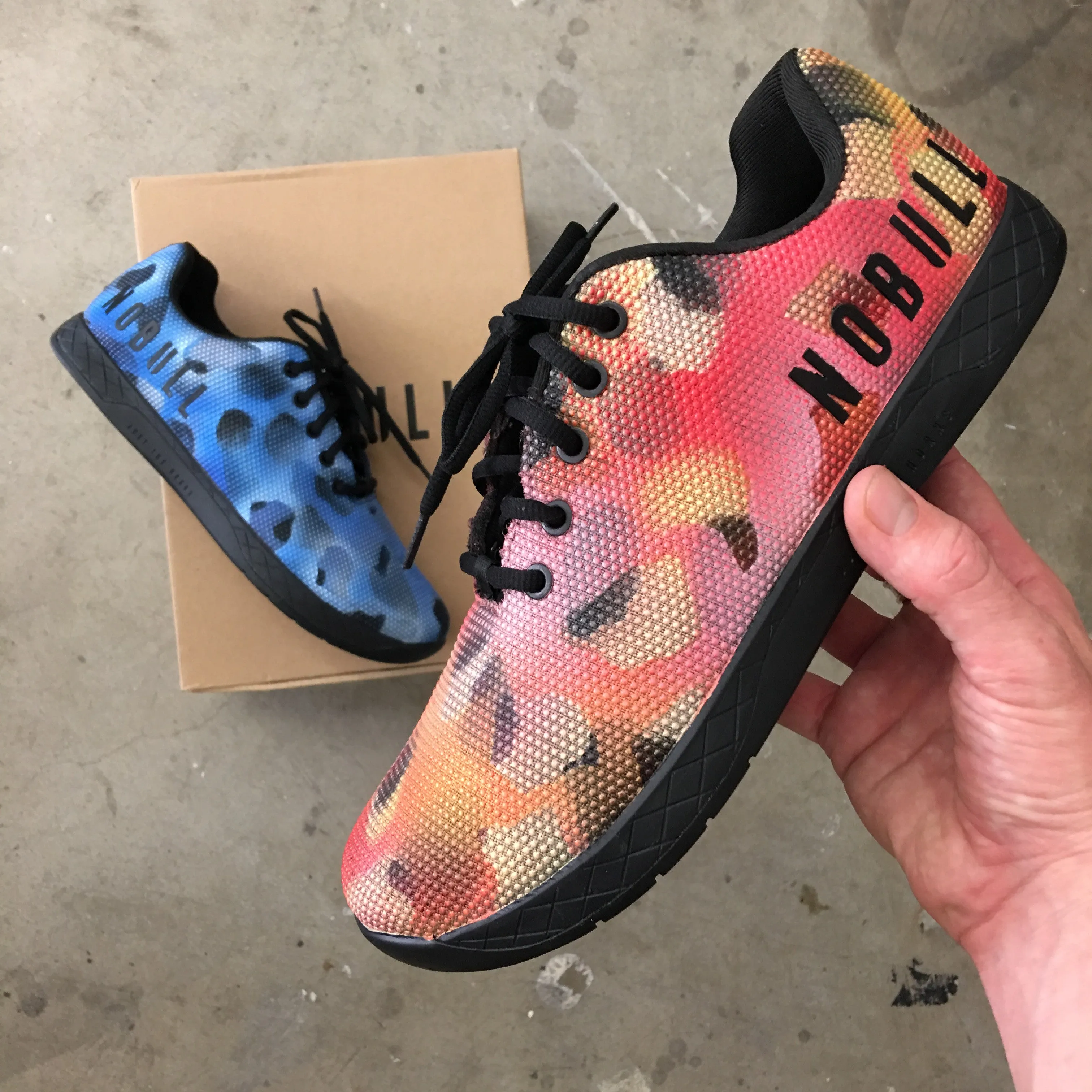 Custom Painted NOBULL Trainers - Fire & Ice