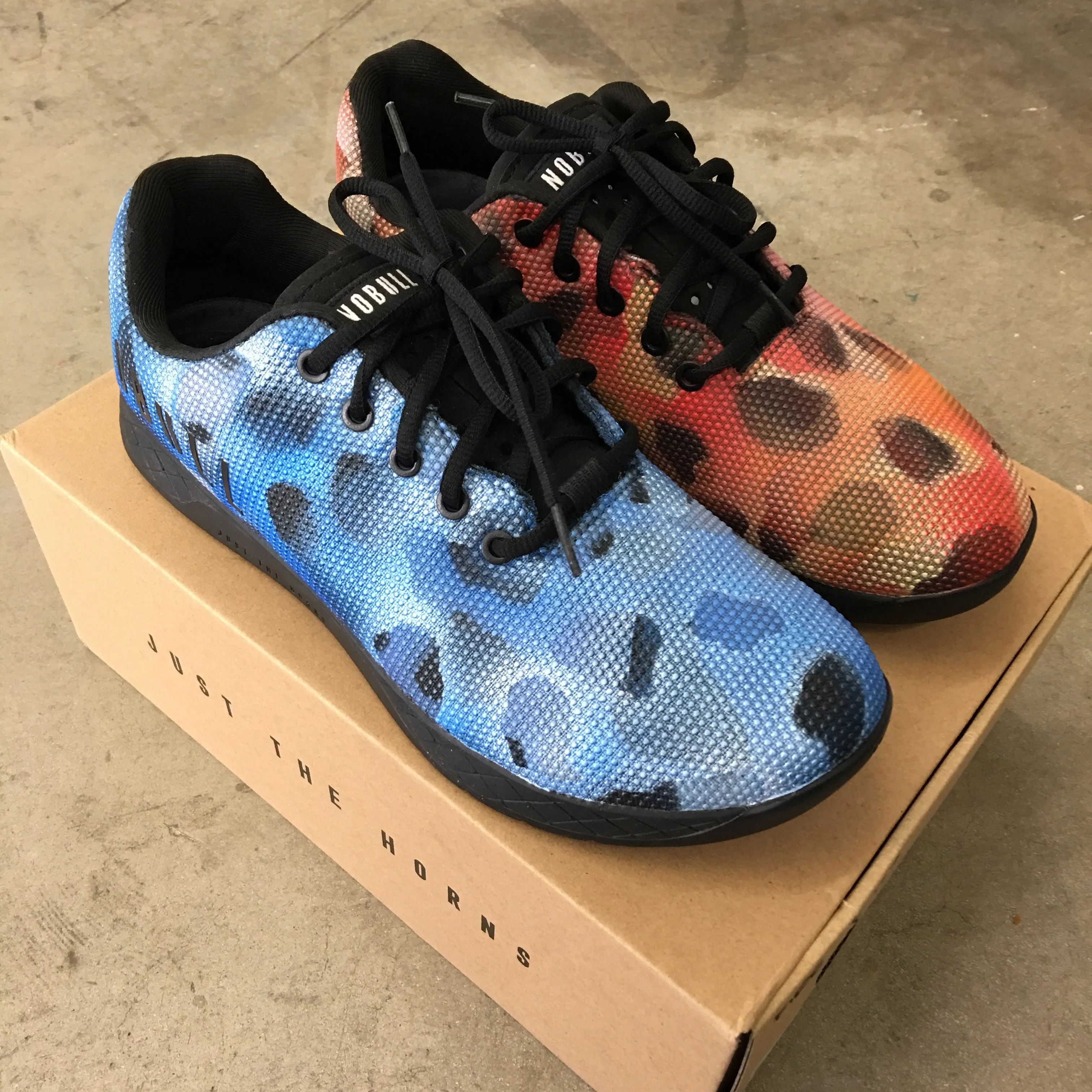 Custom Painted NOBULL Trainers - Fire & Ice