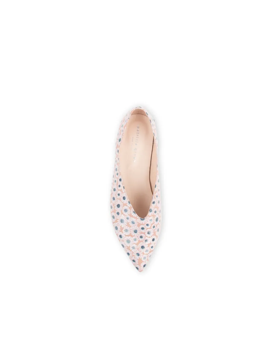 Daisy Pointed Toe Leather Flat