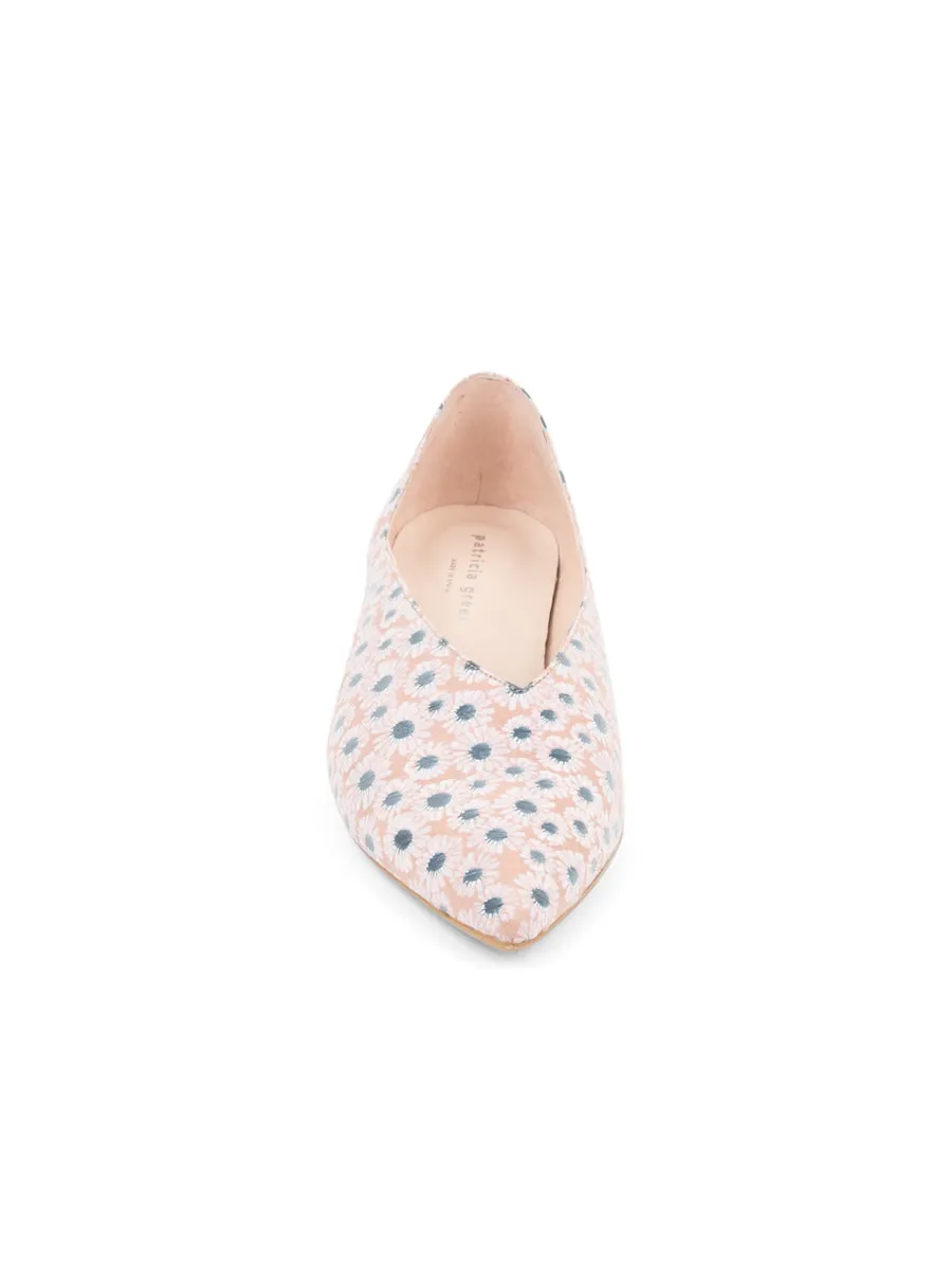 Daisy Pointed Toe Leather Flat