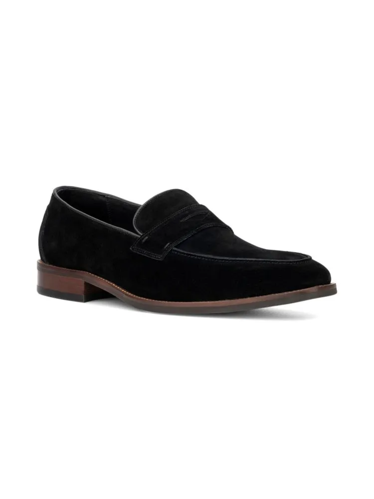 Davis Vintage Foundry Co. Suede Loafers, Black