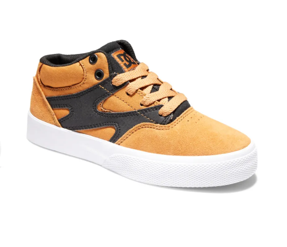 Dc Kalis Vulc - Mid-Top Leather Shoes For Boys