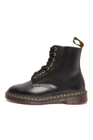 Dr Martens Mens 1460 Pascal Shoes 'Black Vintage Smooth'