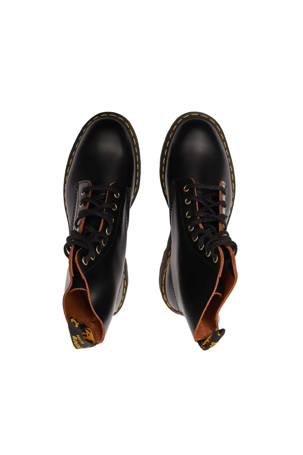 Dr Martens Mens 1460 Pascal Shoes 'Black Vintage Smooth'