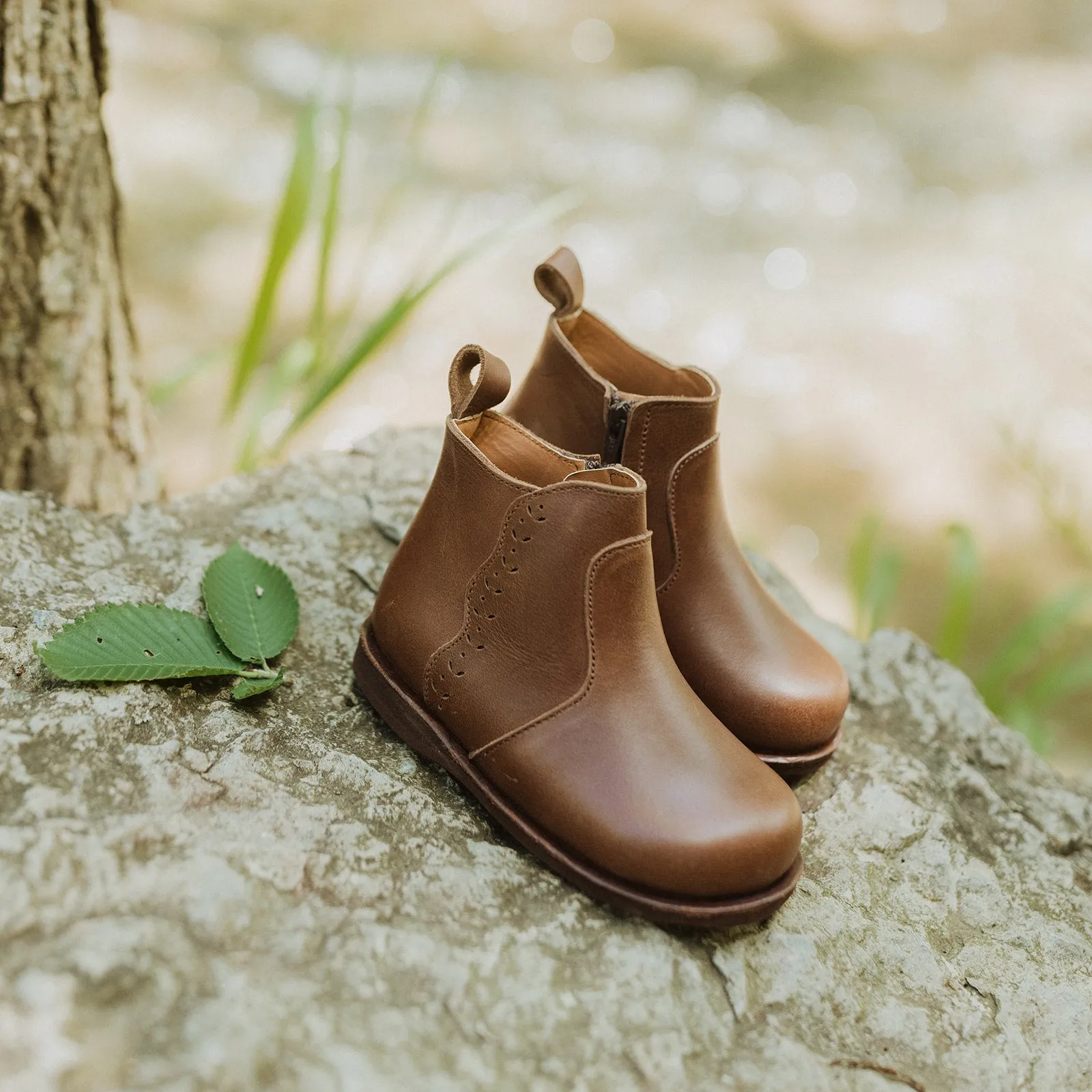 Espresso Ophelia {Children's Leather Boots}