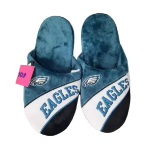 FOCO Men's NFL Philadephia Eagles Action Curve Slippers