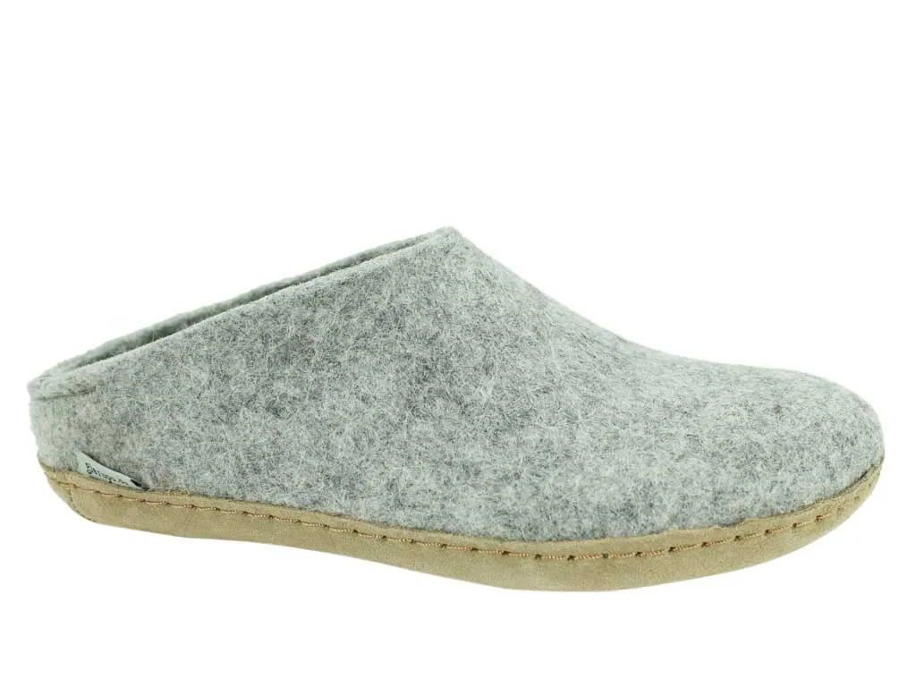 Glerups Slippers open heel Grey