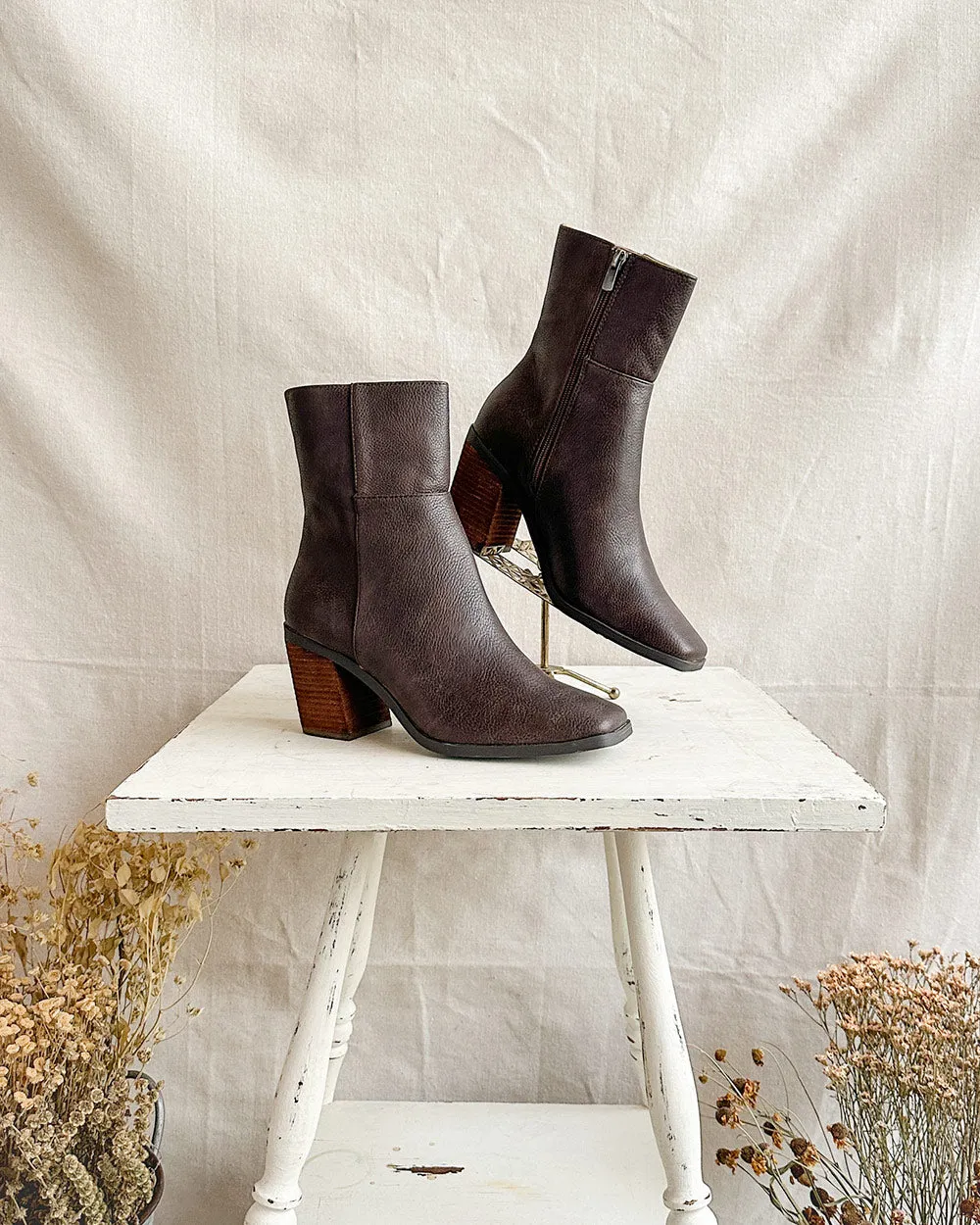 Goldie Stacked Heel Boots