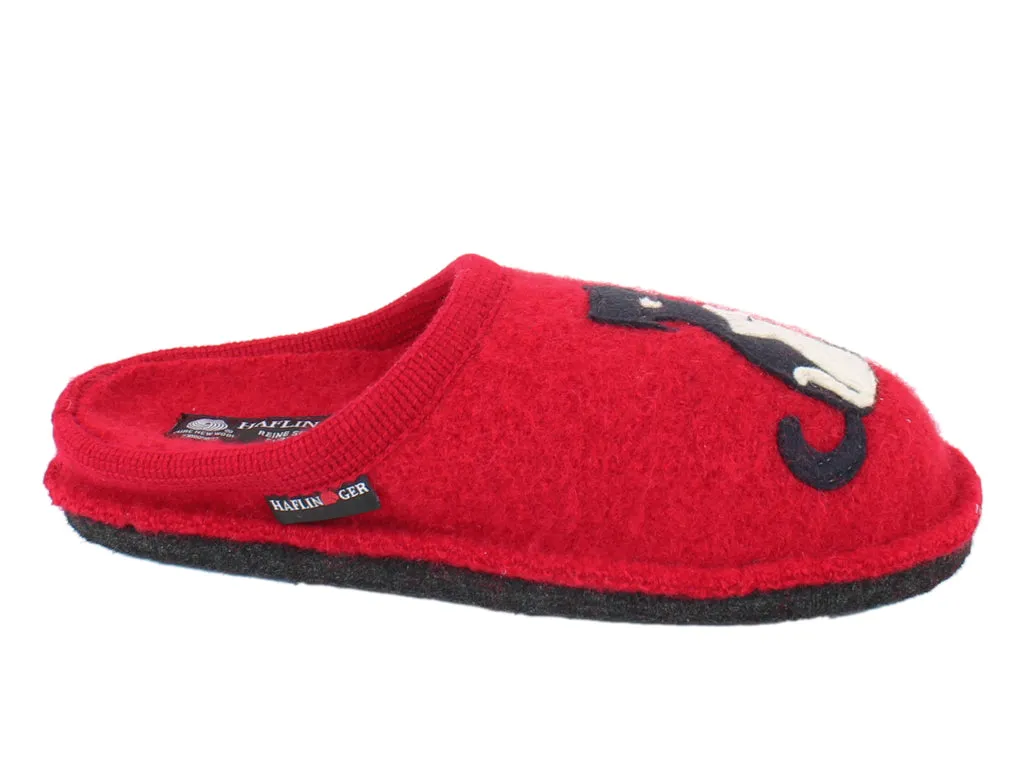 Haflinger Slippers Flair Cat&Dog Rubin