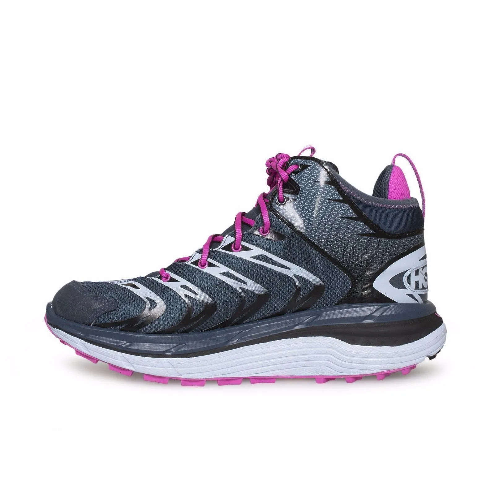 HOKA Tor Speed 2 Mid Midnight Navy / Neon Fuchsia Running Boots