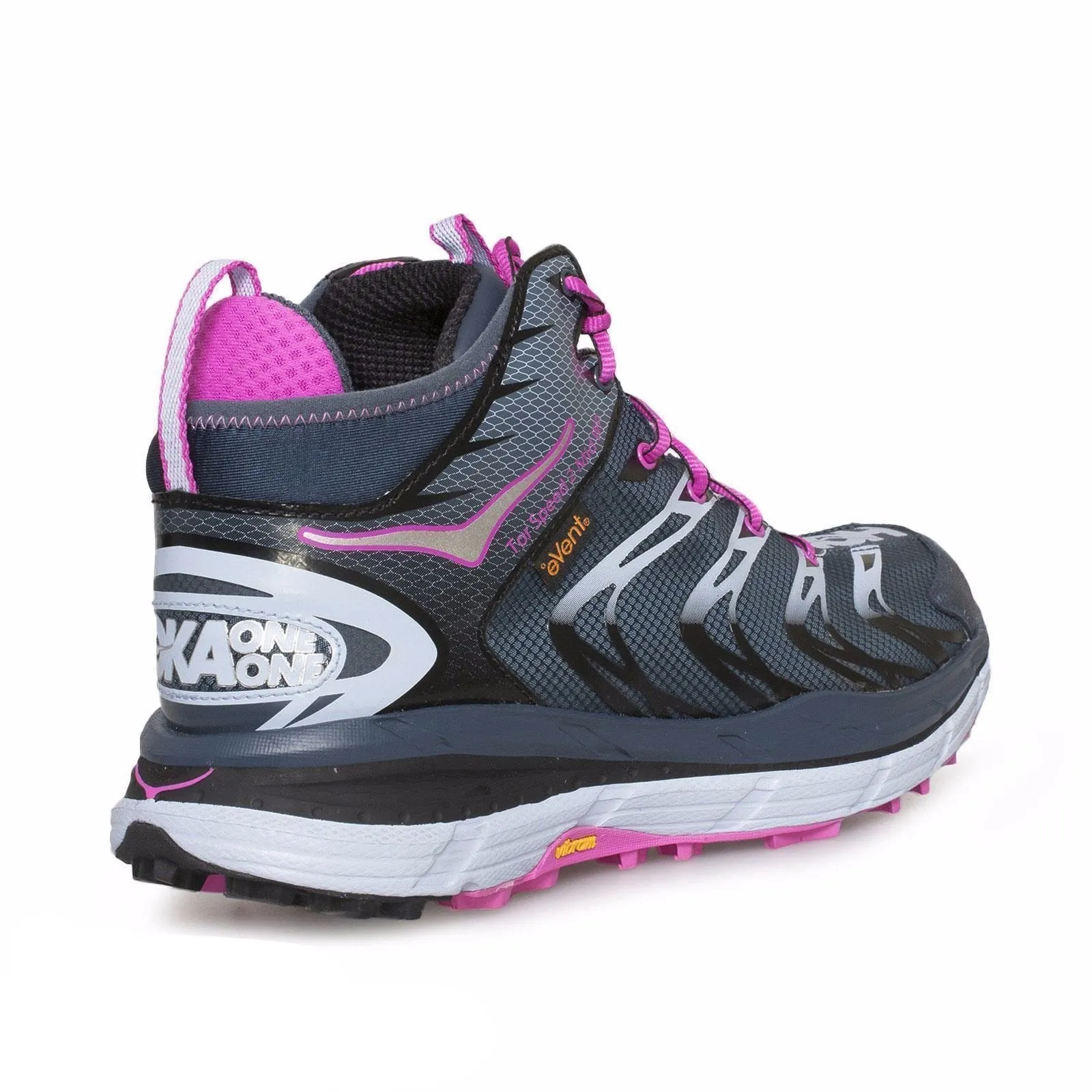 HOKA Tor Speed 2 Mid Midnight Navy / Neon Fuchsia Running Boots