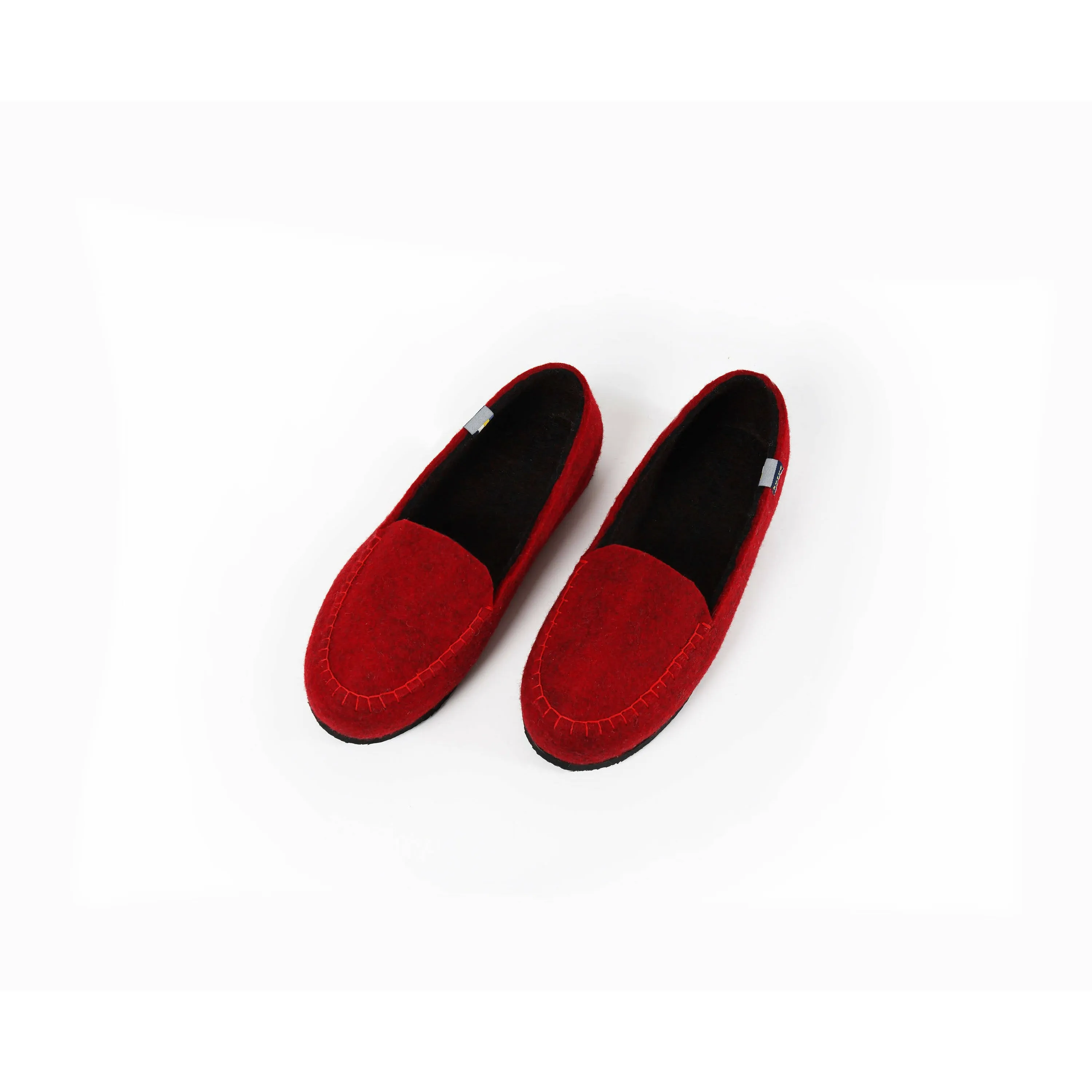 Husug Brand Unisex Woven Felt Shoes with Rubber Soles for Outdoor Wear