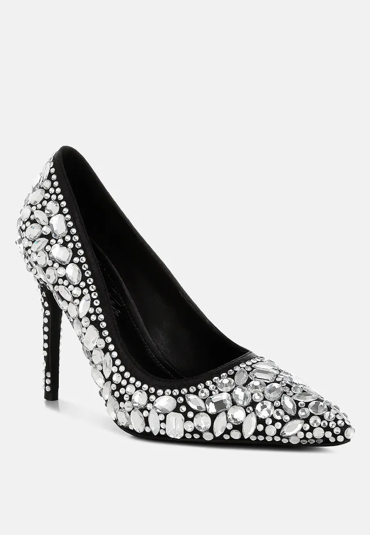 Iceout Diamante & Rhinestone Embellishments Pumps