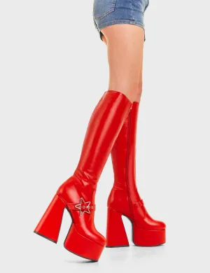 I'm Your Star Platform Knee High Boots