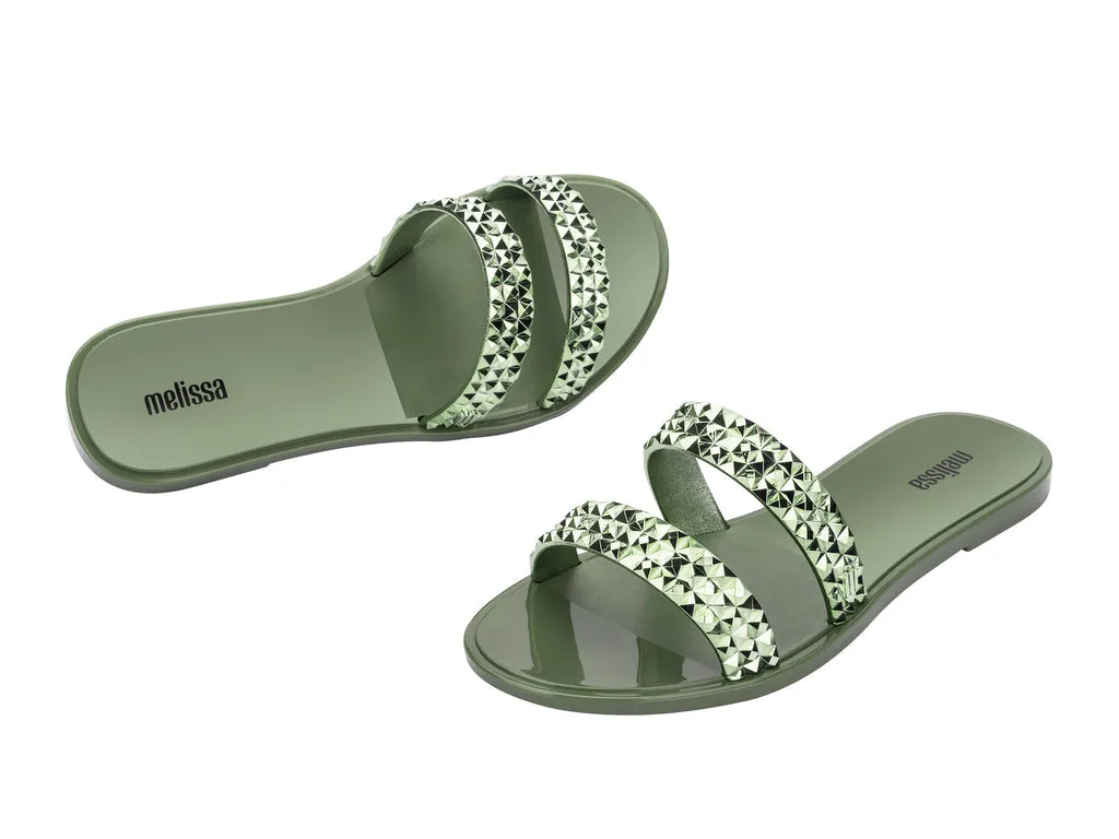 Melissa Bling AD Green-MetallIc Green Slipon