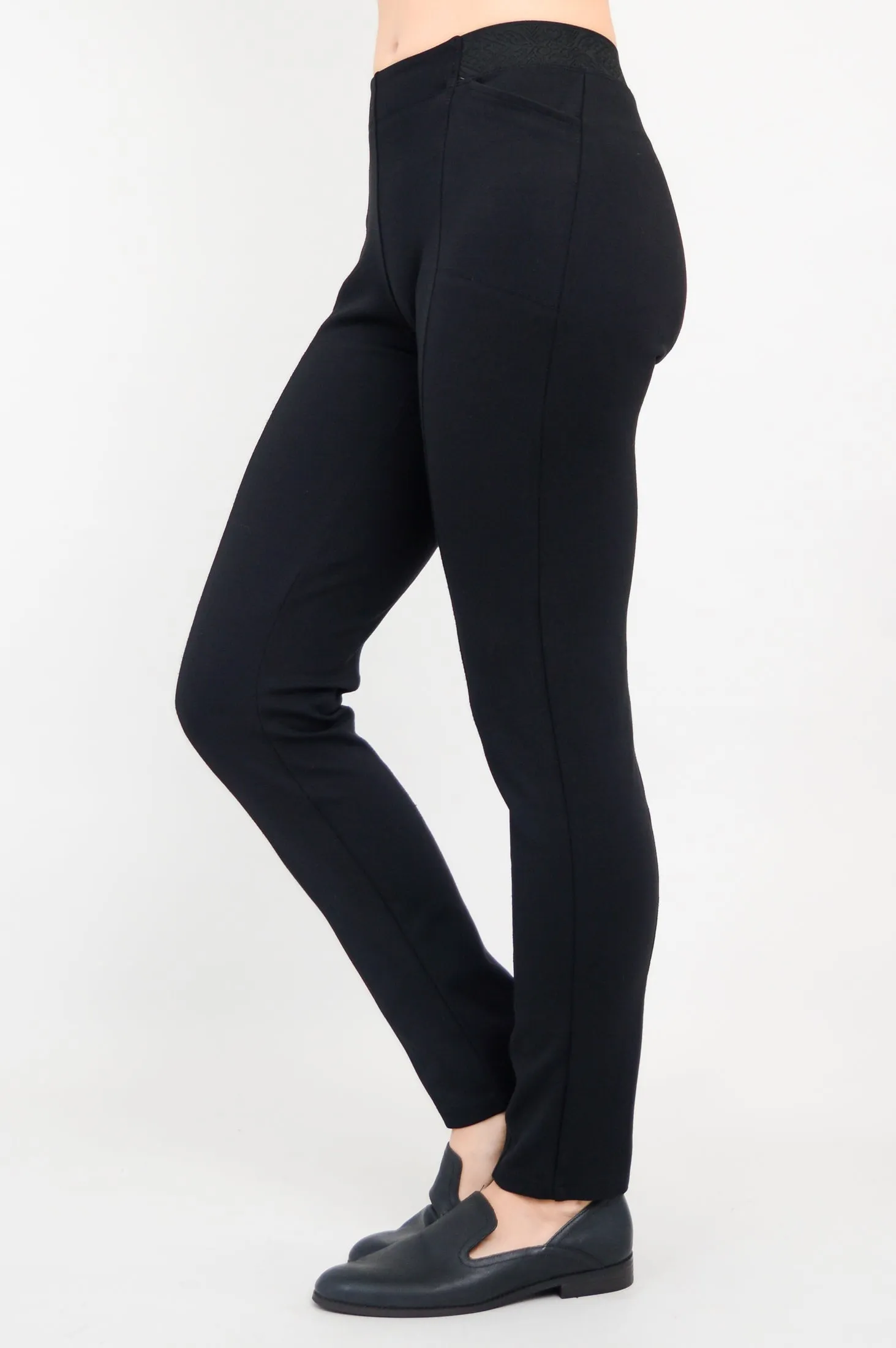 Nadia Petite Pant, Black, Modal