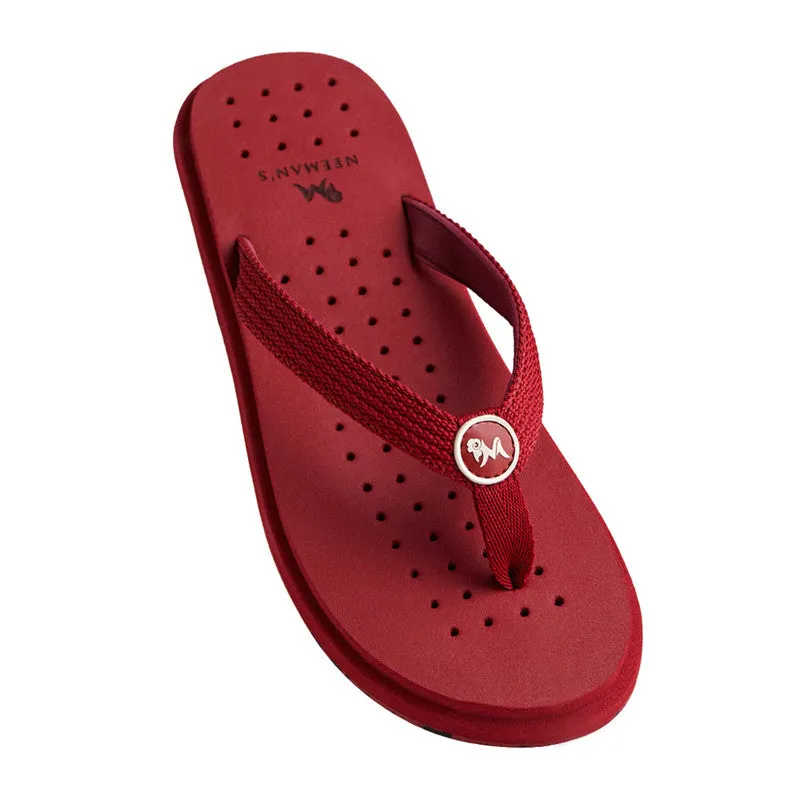 Neeman's Eco Flip Flops for Men | Coal Maroon