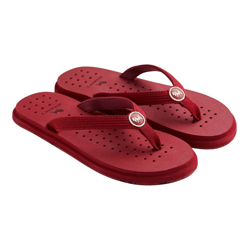 Neeman's Eco Flip Flops for Men | Coal Maroon