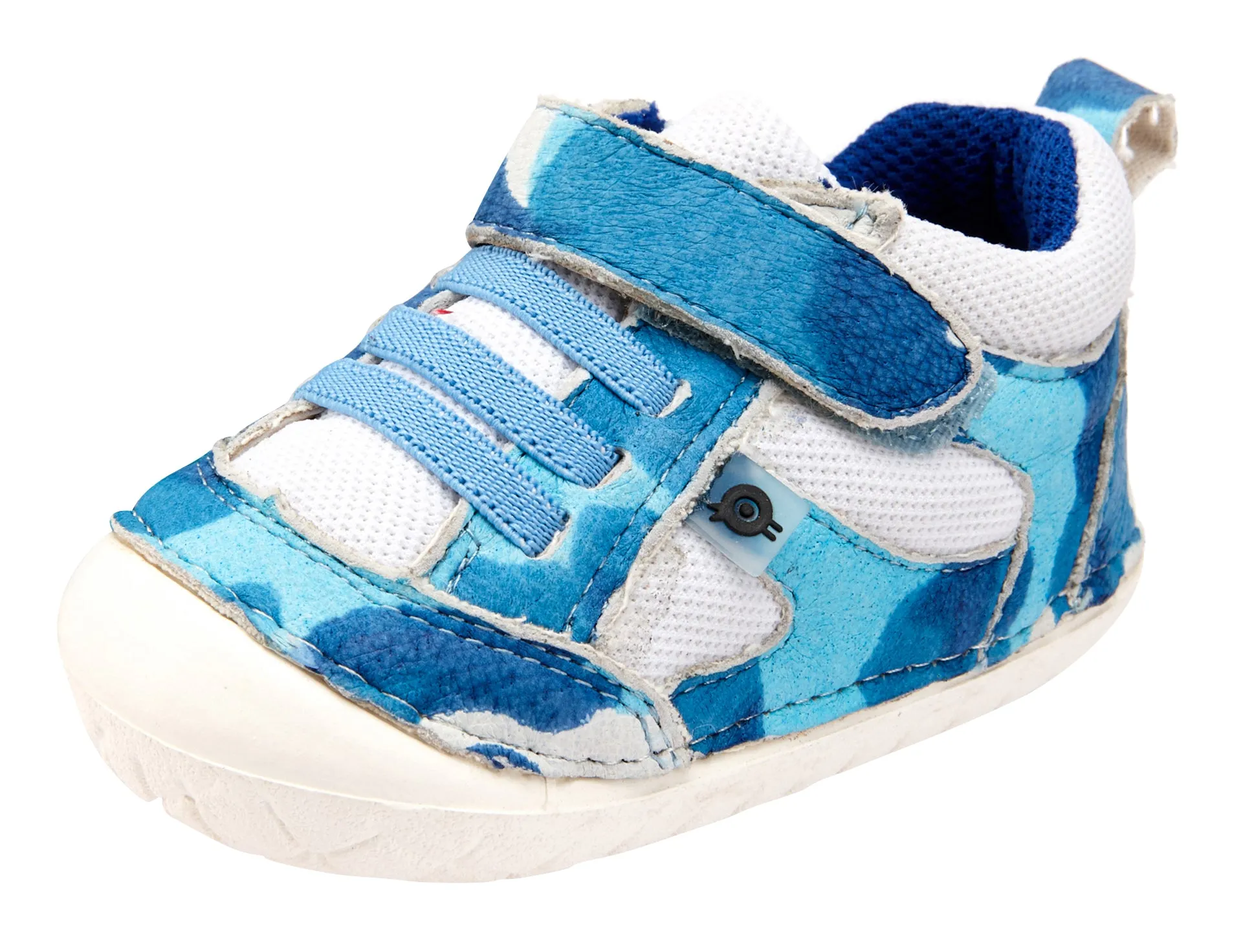 Old Soles Boy's and Girl's 4047 Bru Pave Shoes - Sky Camo/White/Cobalt