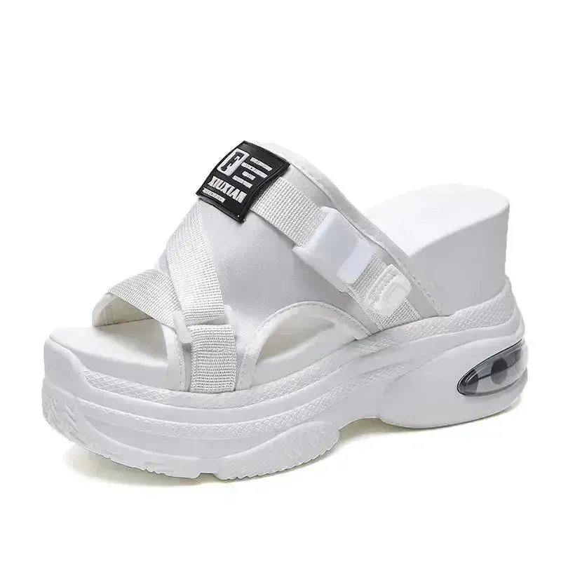 Outer Wear Thick-soled Comfortable Indoor White Non-slip Beach All-match Casual Red Slippers