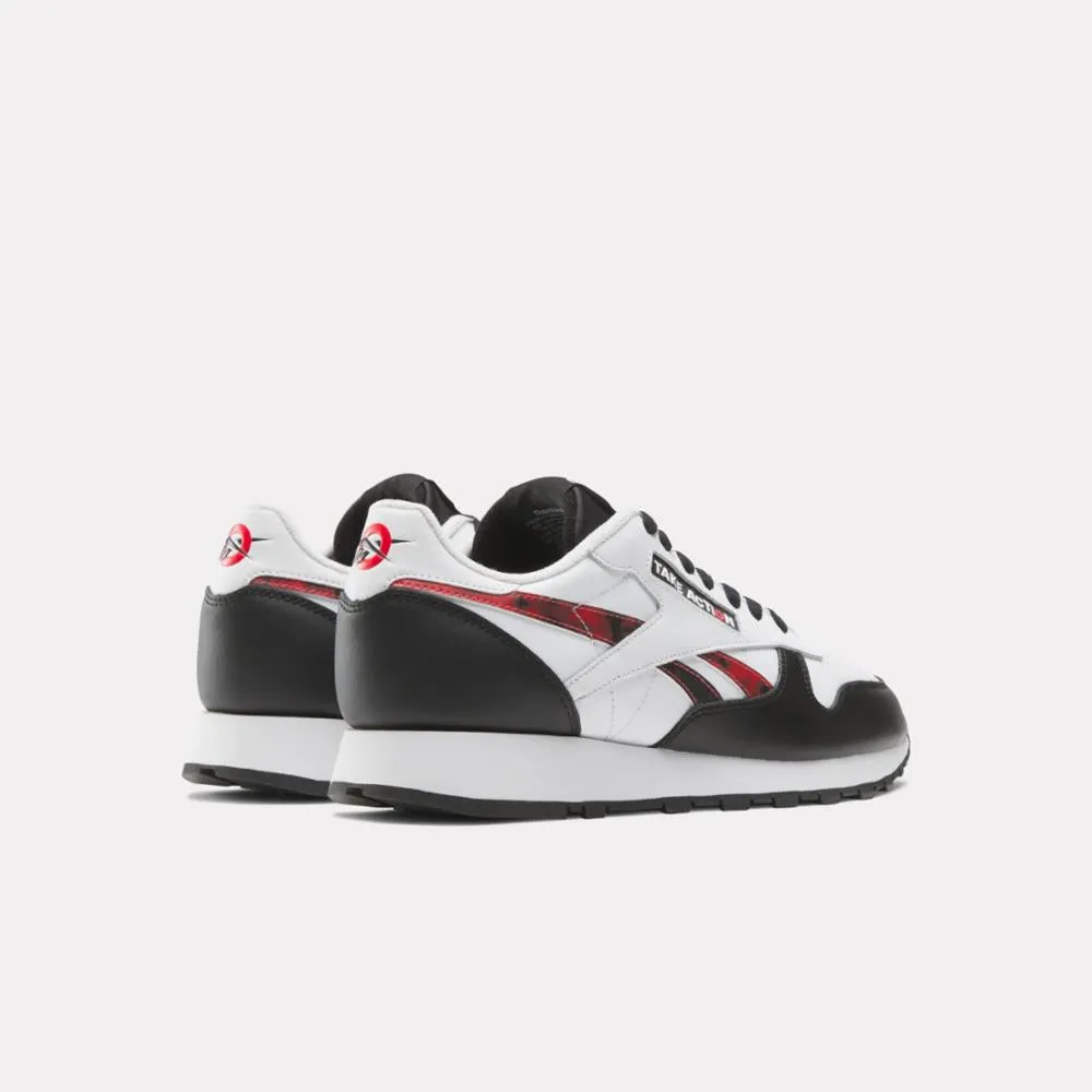 Reebok Footwear Men Reebok x Global Citizen Classic Leather Shoes BLACK/WHITE/RED