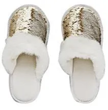 Sequinned Slippers - 6 Assorted Colours