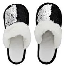 Sequinned Slippers - 6 Assorted Colours