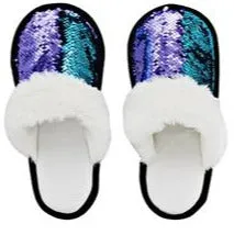 Sequinned Slippers - 6 Assorted Colours