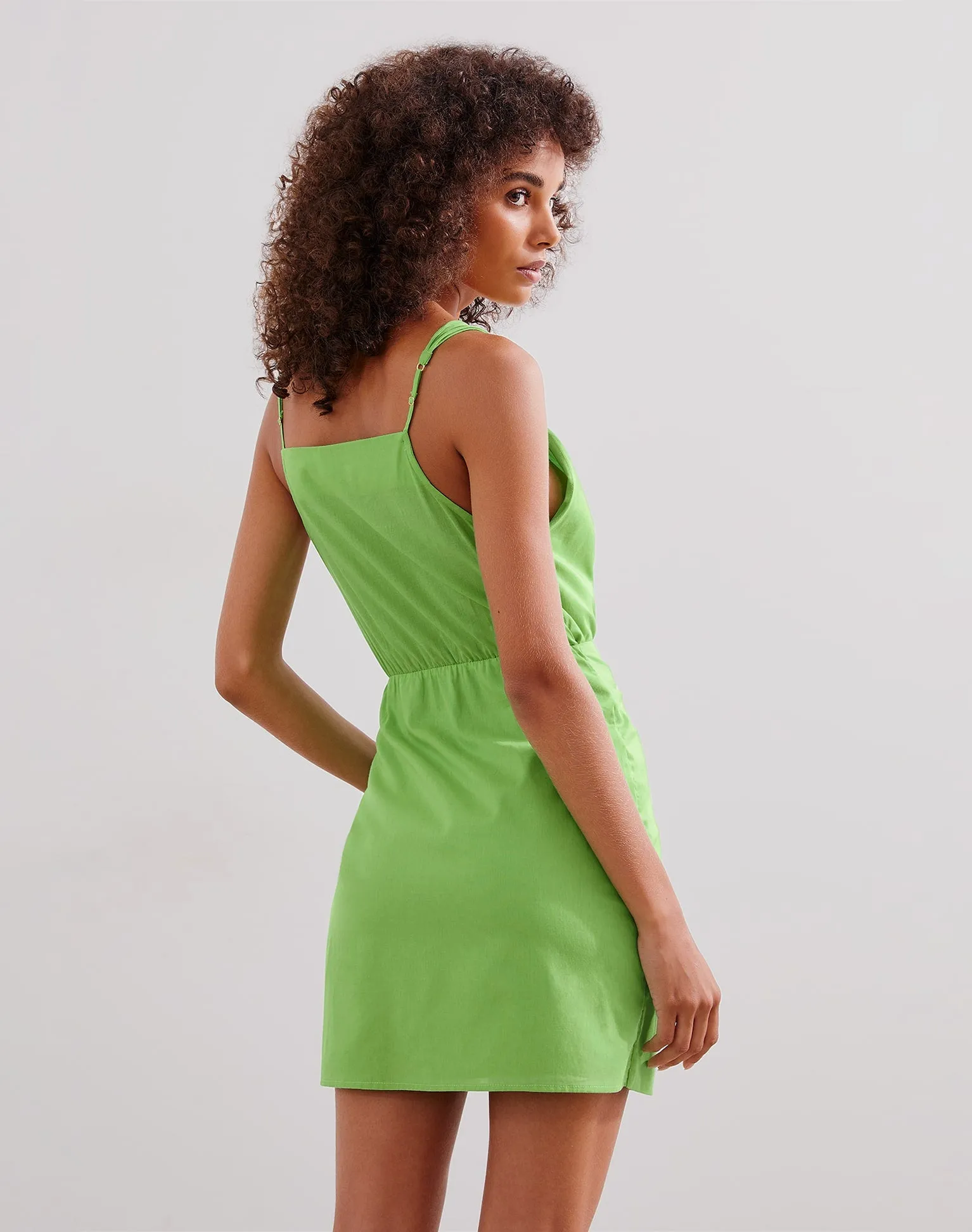 Shiso Short Dress (exchange only) - Acid Green