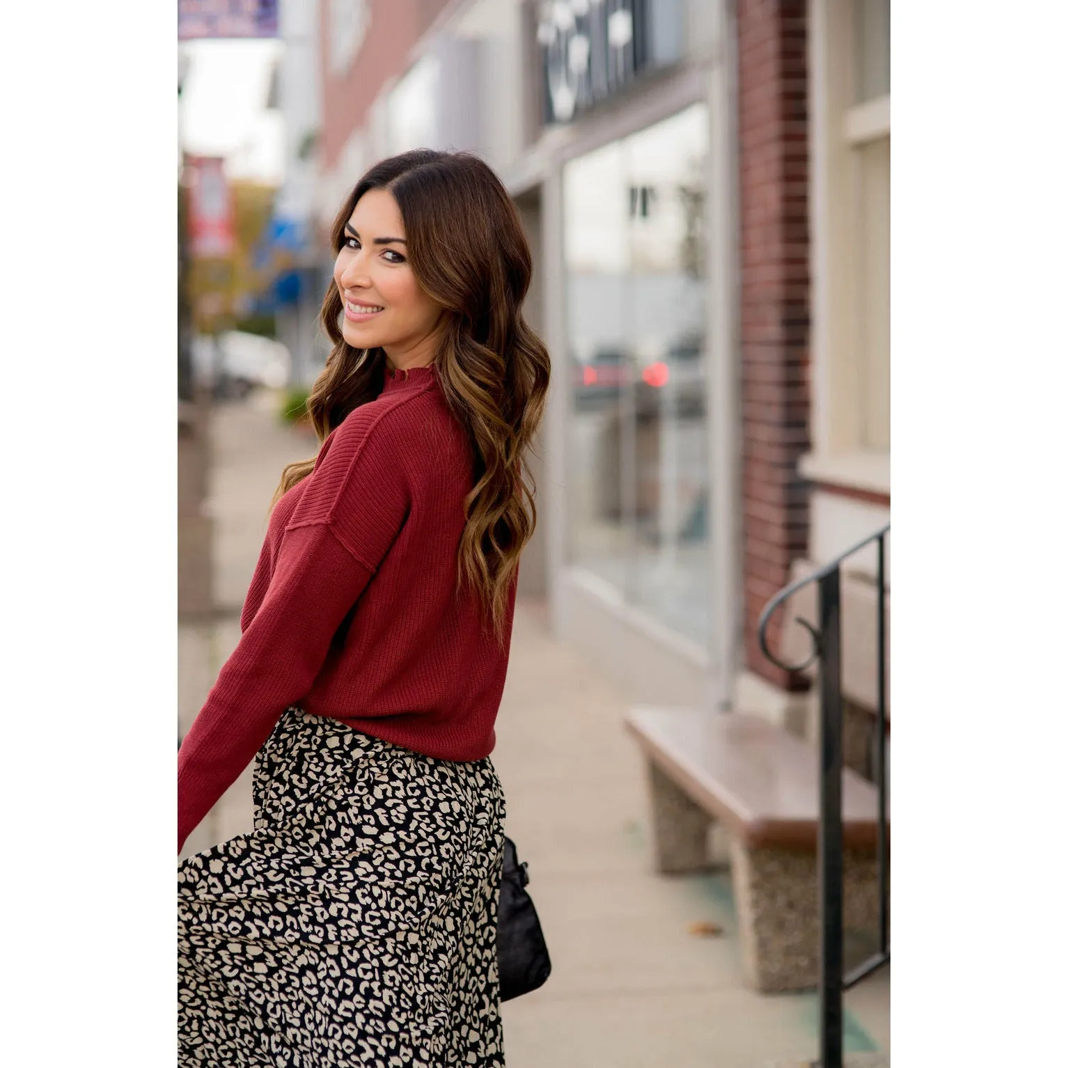 Sleek and Chic Leopard Skirt