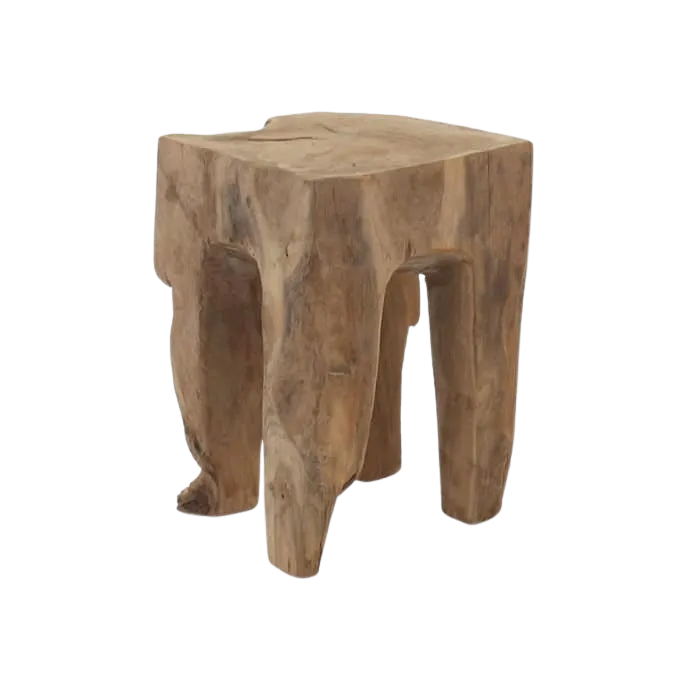 Teak Root Square Accent Table