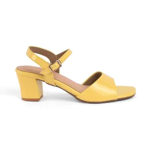 Tresmode Solor Yellow Women's Casual Block Heel Sandals